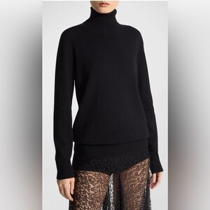 Neiman Marcus 100% cashmere Black Turtleneck Sweater, S